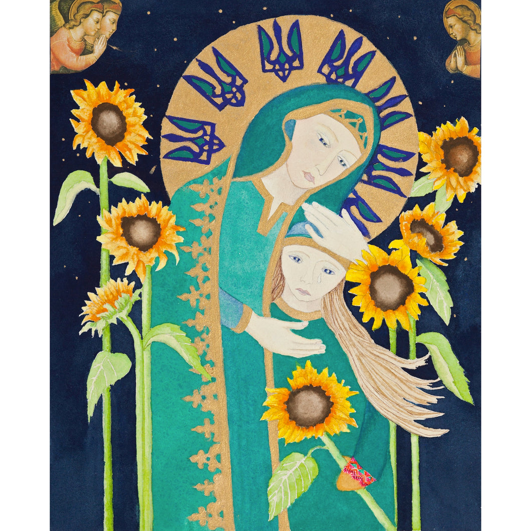 Sunflower Madonna & Child for Ukraine